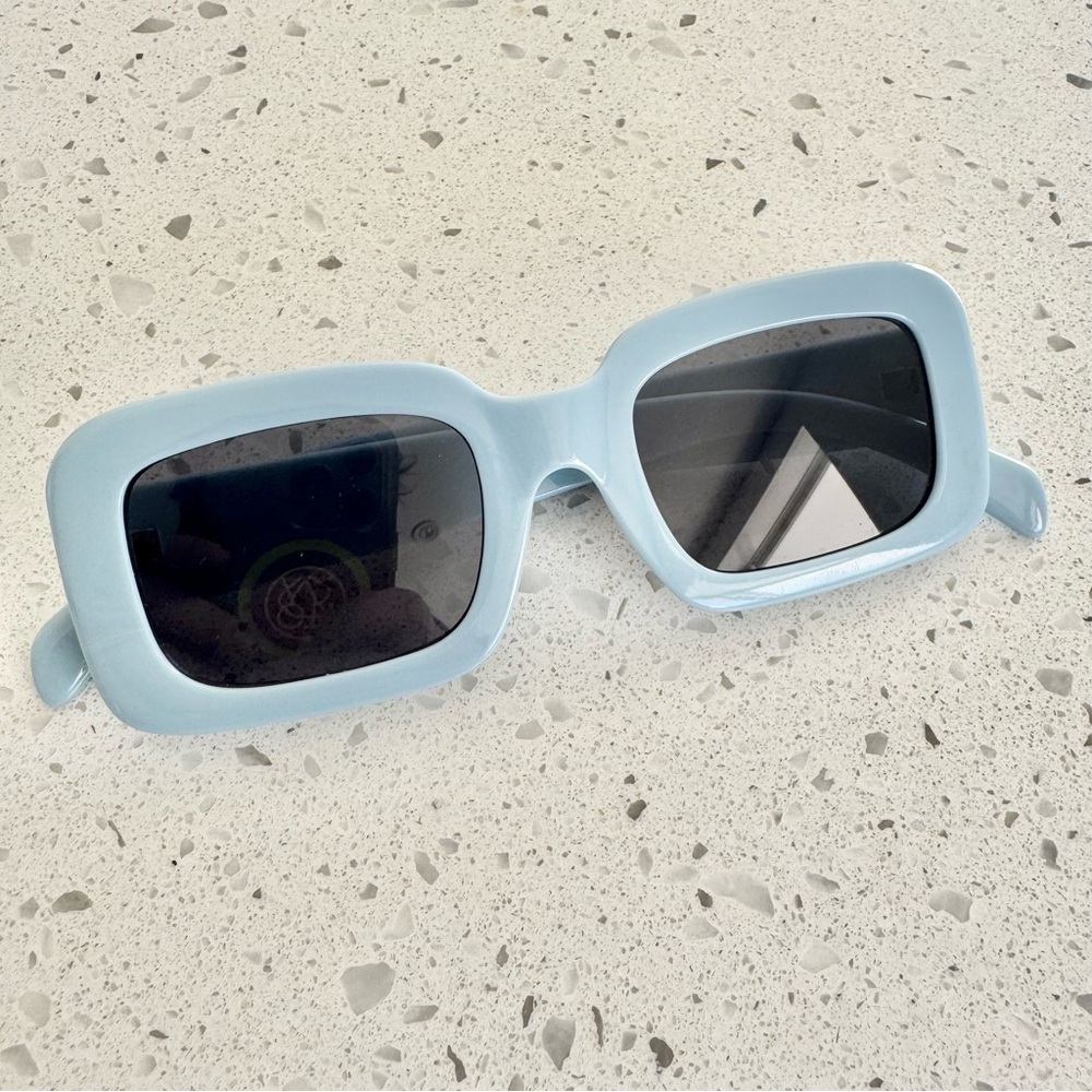 H&M Sunglasses Blue Retro Rectangles